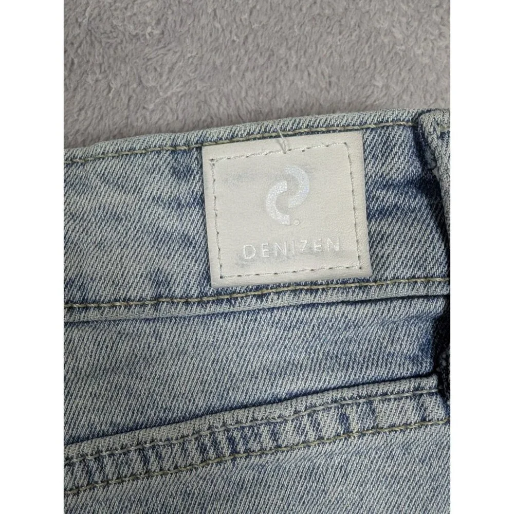 Levis Denizen Denim Mom Shorts Womens Size 3 26 Light Wash Distressed Cuffed Hem - Picture 10 of 10